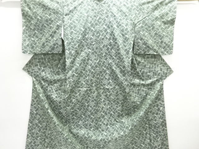 JAPANESE KIMONO / TSUMUGI / ENSEMBLE / WOVEN ABSTRACT